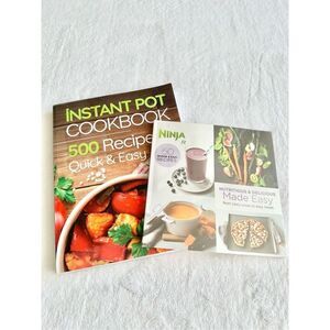 Instant pot and ninja bullet set of two cookbooks ￼